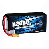 Аккумулятор Li-Po B&C 22000 MAH 30.8V (8s HV) 120C, XT90S, Soft case