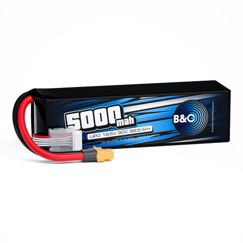 Аккумулятор Li-po B&C 5000 MAH 18.5V (5s) 90C, XT60, Soft case