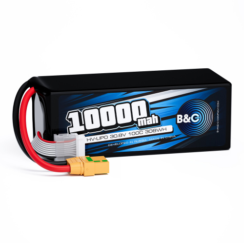 Аккумулятор Li-Po B&C 10000 MAH 30.8V (8s HV) 100C, XT90S, Soft case