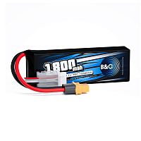 Аккумулятор Li-po B&C 1800 MAH 11.1v (3s) 75C, XT60, Soft case