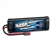 Аккумулятор NiMH B&C 6-Cells 4200 MAH 7.2V, T-plug