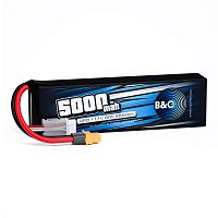 Аккумулятор Li-po B&C 5000 MAH 11.1V (3s) 90C, XT60, Soft case