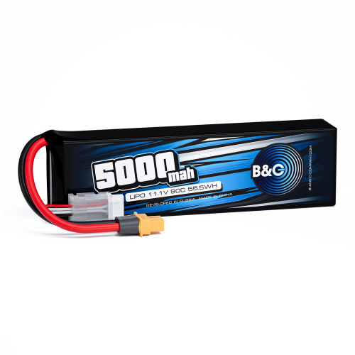 Аккумулятор Li-po B&C 5000 MAH 11.1V (3s) 90C, XT60, Soft case
