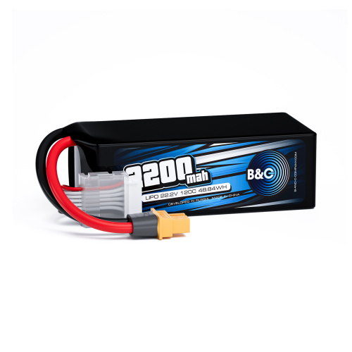 Аккумулятор Li-po B&C 2200 MAH 22.2v (6s) 120C, XT60, Soft case