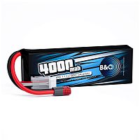Аккумулятор Li-Po B&C 4000 MAH 11.1v (3s) 90C, T-Plug, Soft case