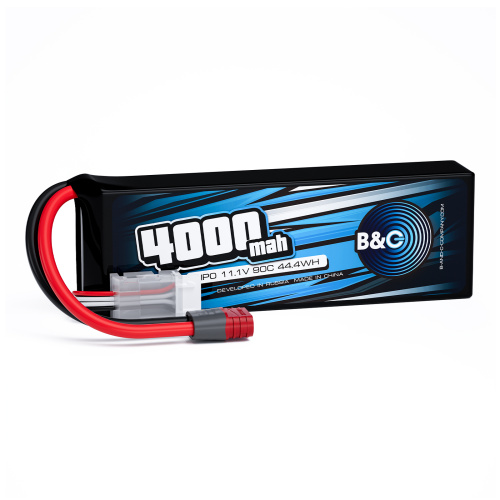 Аккумулятор Li-Po B&C 4000 MAH 11.1v (3s) 90C, T-Plug, Soft case