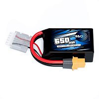 Аккумулятор Li-po B&C 650 MAH 14.8v (4s) 75C, XT60, Soft case