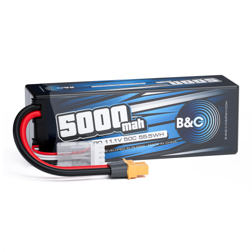 Аккумулятор Li-po B&C 5000 MAH 11.1V (3s) 50C, XT60, Hard case