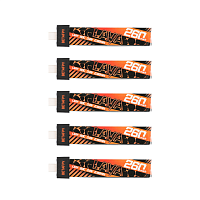 Аккумуляторы Li-po BetaFPV LAVA 260mAh 1S 3.8V HV 80C BT2.0 (Набор 5 штук)