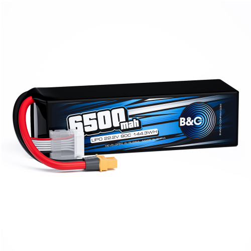 Аккумулятор Li-po B&C 6500 MAH 22.2V (6s) 90C, XT60, Soft case