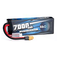Аккумулятор Li-po B&C 7000 MAH 7.4v (2s), 50C, XT60, Hardcase